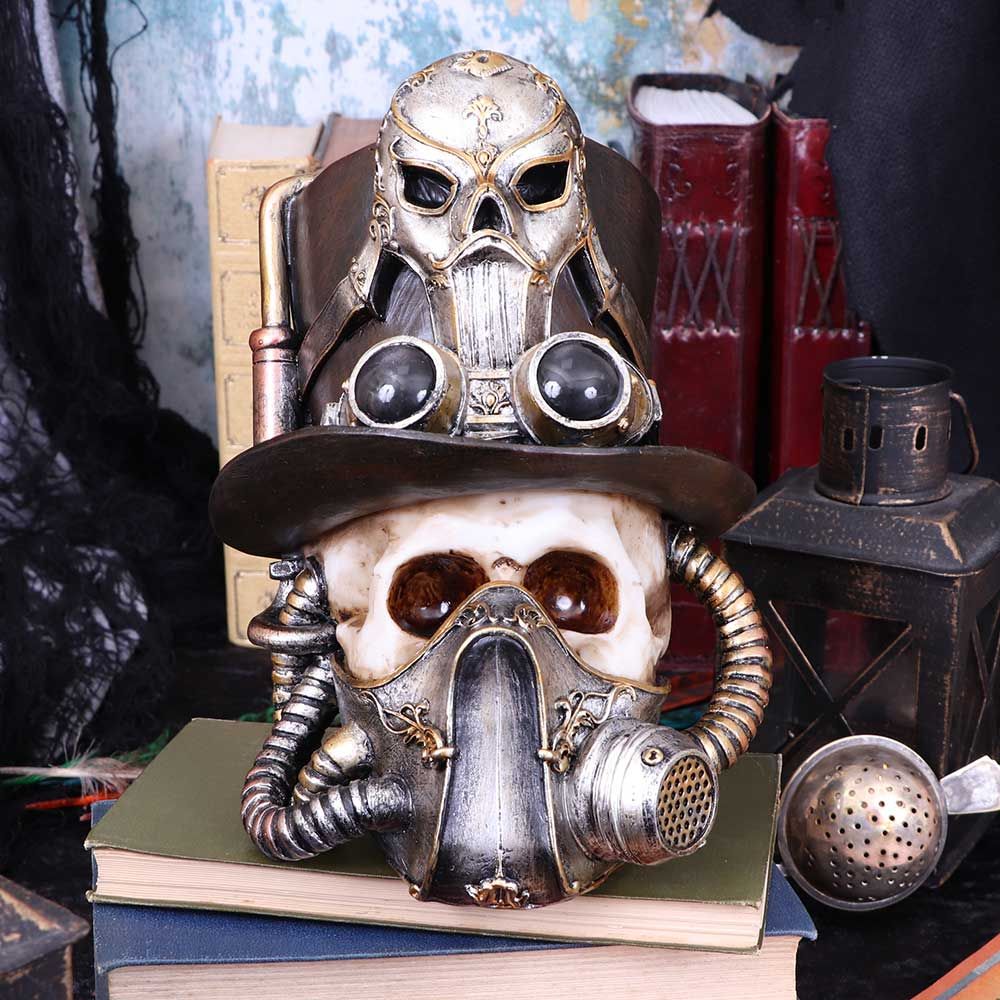 Nemesis Now Breathe Easy Steampunk Venetian Mask Skull